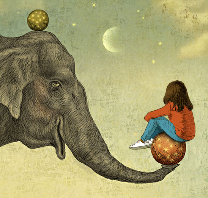children elephant bg
