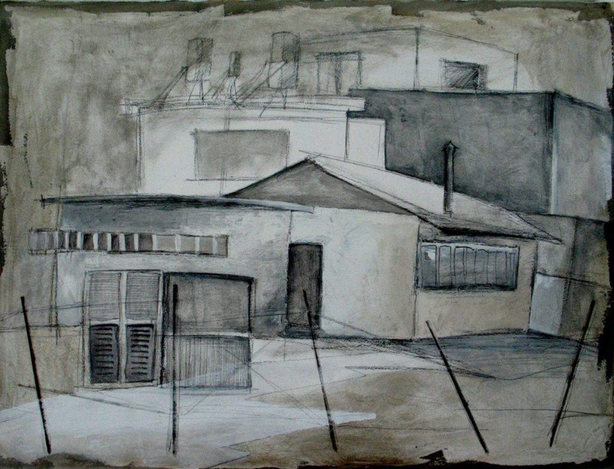 ילדה, אבא, אמא, בית.